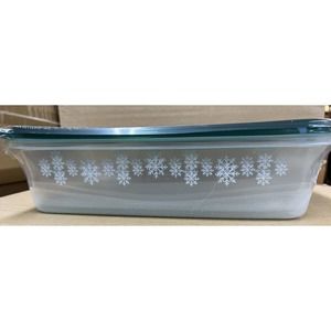 Up & Up LG Rectangle Food Storage Container Set Green Lids Snowflakes 12…